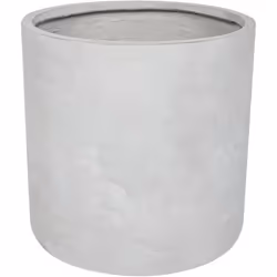 Pot de fleurs rond en fibre d'argile. Une forme ronde haute est un choix classique pour un pot de fleurs. Celui-ci constitue  ...
