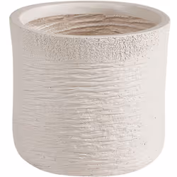 Pot de fleurs rond en fibre d'argile. Décorez votre jardin, votre terrasse ou n'importe quelle pièce de la maison avec ce mag ...