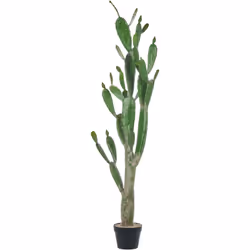 Cactus Opuntia décoratif factice. Donnez de la hauteur à votre espace de vie en ajoutant une touche de verdure avec ce cactus ...