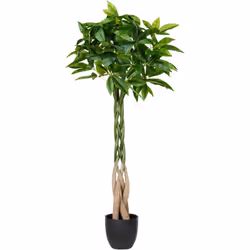 Faux arbre décoratif Pachira. Ajoutez une touche tropicale à votre espace avec ce magnifique arbre à pachira artificiel qui r ...