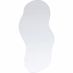 Miroir décoratif suspendu. Ce miroir de forme organique donnera à votre intérieur un caractère épuré et moderne. Doté d'une s ...