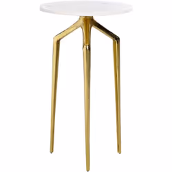 Bout de canapé élégant. Une table d'appoint qui allie simplicité et élégance, et sur laquelle on peut poser un vase élégant o ...