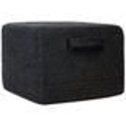 Pouf en jute noire DHADAR
