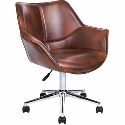 Siège de bureau élégant et pivotant. Ajoutez une touche d'élégance intemporelle à votre espace de travail avec cette chaise d ...