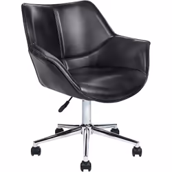 Siège de bureau élégant et pivotant. Ajoutez une touche d'élégance intemporelle à votre espace de travail avec cette chaise d ...