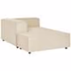 Divan côté droit pour canapé en lin beige APRICA