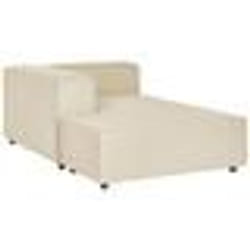 Divan côté droit pour canapé en lin beige APRICA