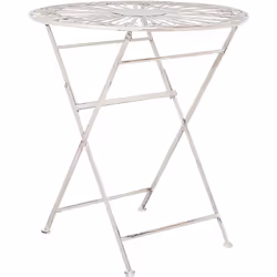 Table de terrasse. Créez un coin à la française dans votre espace extérieur avec cette magnifique table de balcon. Elle prése ...