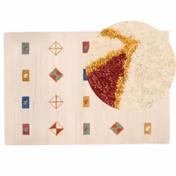 Tapis à motif géométrique. Décorez votre chambre ou votre salon avec ce tapis unique en son genre. Doté d'un motif géométriqu ...