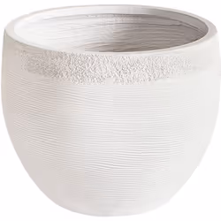 Pot pour plantes élégant. Une élégante jardinière en pierre blanche qui s'harmonise parfaitement avec votre espace de vie ext ...