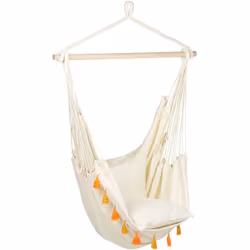 Chaise boho suspendue avec coussin. Voici notre fauteuil suspendu d'inspiration bohème, parfait pour se détendre pendant les  ...