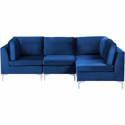 Canapé d'angle modulable pour 4 personnes. Ramenez chez vous un canapé modulable qui vous permettra d'ajuster votre dispositi ...