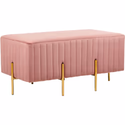 Banquette de lit rembourrée. Cette banquette rembourrée témoigne d'un style élégant et apporte une touche de luxe à tous les  ...