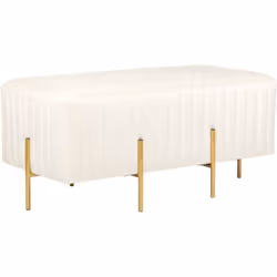 Banquette de lit rembourrée. Cette banquette rembourrée témoigne d'un style élégant et apporte une touche de luxe à tous les  ...