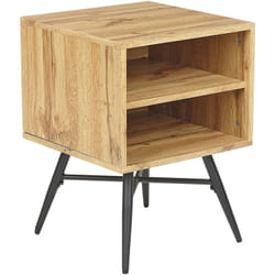 Table de Chevet Bois Clair en mdf 55 x 40 x 40 cm Moderne et Scandinave Lubock