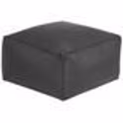 Pouf noir 50 x 50 x 30 cm MUKKI
