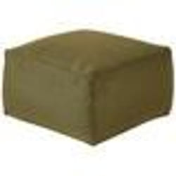 Pouf vert olive 50 x 50 x 30 cm MUKKI