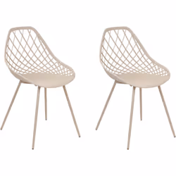 2 chaises design minimaliste pour repas. Créez un coin repas confortable grâce à ces splendides chaises au design contemporai ...