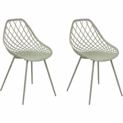 2 chaises design minimaliste pour repas. Créez un coin repas confortable grâce à ces splendides chaises au design contemporai ...