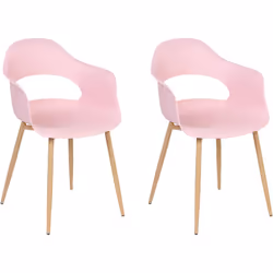 2 chaises de repas au design scandinave. Cet ensemble de 2 chaises de salle à manger apporte une touche scandinave à tout int ...
