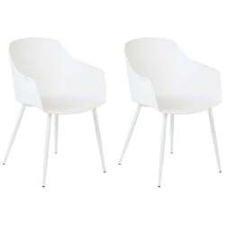 Lot de 2 chaises blanches FONDA