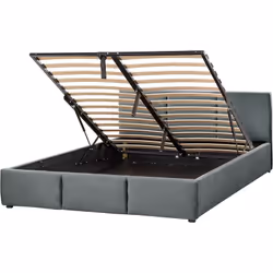 Lit avec rangement. Ajoutez une touche de luxe et de confort à votre chambre à coucher avec ce lit à coffre. Ce meuble est do ...