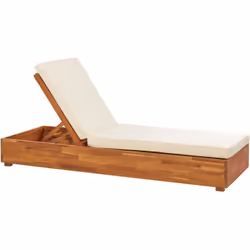 Chaise longue de jardin avec dossier réglable. Faites l'expérience de la détente en plein air et profitez d'un confort total  ...