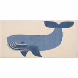 Tapis décoratif pour enfant avec motif de baleine. Transformez la chambre de votre enfant en un monde sous-marin enchanteur a ...