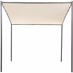 Pavillon de jardin avec cadre en acier. Ajoutez ce gazebo moderne à votre jardin pour le transformer en un espace de détente ...