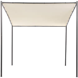 Tonnelle de jardin avec Structure en Acier 282 x 294 cm et Toile Beige Vimino
