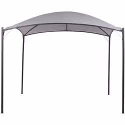 Pavillon de jardin avec cadre en acier. Ce pavillon de jardin allie style et praticité. Il est fait de métal noir résistant, ...