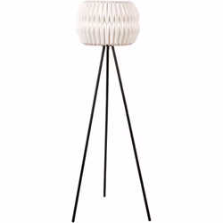 Lampe sur pied avec abat-jour en papier. Améliorez votre salon ou votre chambre à coucher avec ce lampadaire trépied moderne  ...