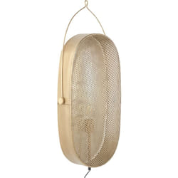 Beliani - Lampe Murale Moderne Abat-jour Ovale Fait main Applique Salon Chambre en Métal Laiton Kunthi