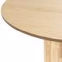 Table de salle à manger ronde d 120 cm bois clair ORIN