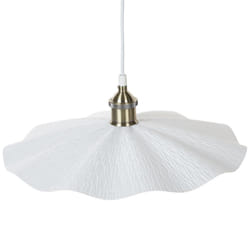 Beliani - Lampe Suspendue Elégante Plafonnier Pendant en Métal Blanc Minimaliste Phils