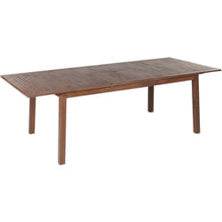Table de Jardin Extensible 180/240 x 100 cm en Bois d'Acacia Foncé 8 Places Cesana