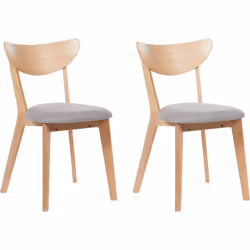 Chaises de cuisine. Ajoutez du style à votre salle à manger avec cet ensemble de chaises en bois. Fabriquées en bois d'hévéa ...
