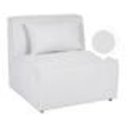 Module fauteuil en velours côtelé blanc cassé pour canapé LEMVIG