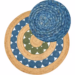 Tapis rustique fait à la main. Ajoutez une touche boho à la décoration de votre salon ou de votre chambre avec ce tapis rusti ...