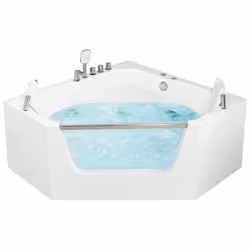 Baignoire balnéo dangle blanche 150 x 150 cm CANTALLA