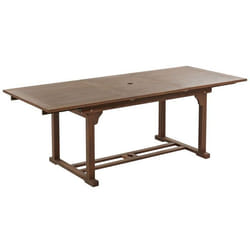 Table de jardin extensible 160/220 x 90 cm en bois dacacia foncé AMANTEA