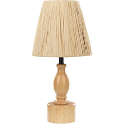 Beliani - Lampe de Chevet en Bois Clair 41 cm avec Abat-Jour en Papier Design Morona