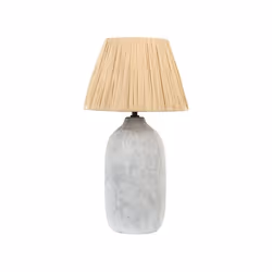 Lampe à poser en céramique grise 56 cm MATILDE