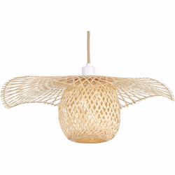 Lampe pendante élégante. Infusez l'essence de la nature dans votre espace grâce à cette lampe suspendue, ornée d'un abat-jour ...