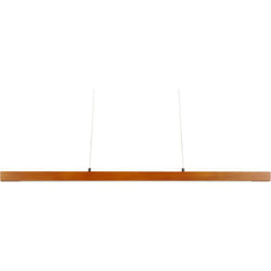 Lampe à Suspendre dans Cadre Rectangulaire à led en Bois Sombre Elégant Stewart