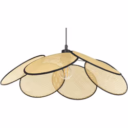 Lampe à suspension boho. Illuminez votre intérieur avec cette lampe suspendue de style bohème, un accessoire idéal pour les a ...