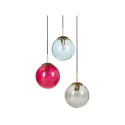 Lustre à 3 lumières en verre multicolore KANGAROO