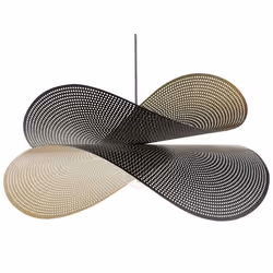 Lampe suspension en métal noir et doré DOYLES