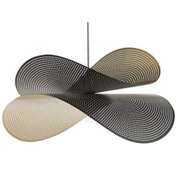 Lampe suspension en métal noir et doré DOYLES
