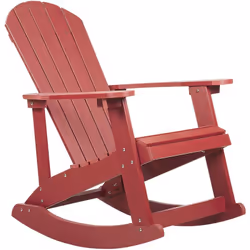 Chaise berçante traditionnelle. Ajoutez une touche intemporelle à votre espace extérieur avec ce fauteuil à bascule en bois s ...